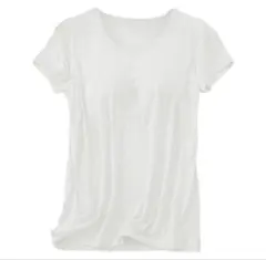 カップ付きブラトップ 半袖