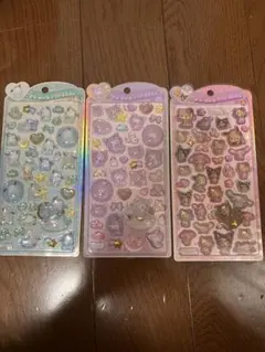 【新品未使用】サンリオベビー　日焼けキティ　うるちゅるポップシール3枚セット