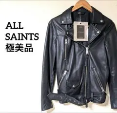 ALL SAINTS　ダブルライダース　メンズ　ライダースジャケット　ラムレザーのサムネイル