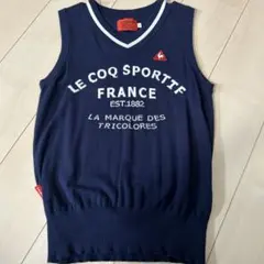 le coq sportif ネイビー Vネック ベスト M