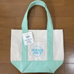 【新品未使用】TRADER JOE'S ミニ キャンバストートバッグ グリーン