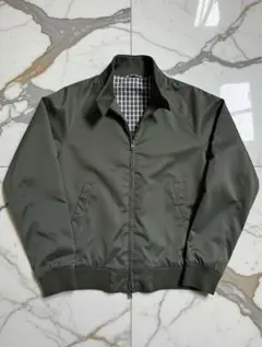 美品UNIQLO ハリントンジャケットMオリーブグリーンスイングトップ短丈Y2K