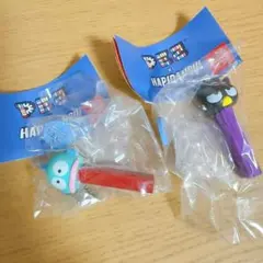 PEZ×はぴだんぶい　ガチャガチャ　2種セット　バツマル⭐︎ハンギョドン