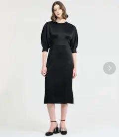 YOKO CHAN ノースリーブひざ丈ワンピース 黒 - メルカリ