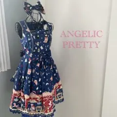 Angelic Pretty♡Star Night Theater青3点セット Star Night Theater Bare Top JSK by Angelic Pretty