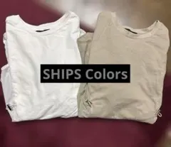 SHIPS Colors ドッキング　Tシャツ　ブラウス　半袖　2枚セットのサムネイル