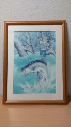 「貴重品」釣りキチ三平ジークレー鳥海初冠雪シリアルナンバー83/150※矢口高雄 貴重品」釣りキチ三平ジークレー鳥海初冠雪シリアルナンバー83
