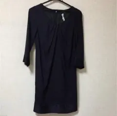 美品 ロートレアモン 紺色ワンピース M