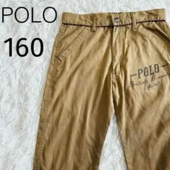 POLO ポロ キッズ ジュニア 160 パンツ 膝下丈 ロゴ ロールアップ