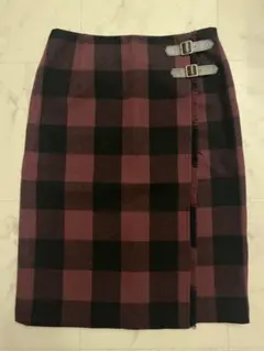 Green Label Relaxing チェック柄 タイトスカー