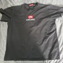 ecko unltd. Tシャツ ブラック 刺繍ロゴ サラサラ生地