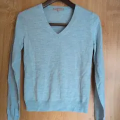 ★エクストラファインメリノウール Vネックセーター ★