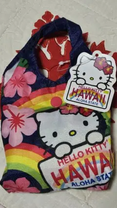 SALE【新品】Hello Kitty ハワイ限定 エコバッグ　キティちゃん①のサムネイル