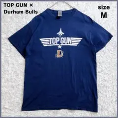 TOP GUN トップガン × Durham Bulls Tシャツ ネイビー M