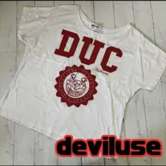 deviluse デビルユース レディース Tシャツ ホワイト フリーサイズのサムネイル