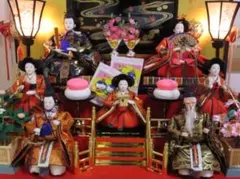 雛人形セット 伝統的デザイン　3段飾り