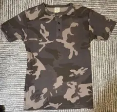AVIREX カモフラ柄 ワッフル ヘンリーネック Tシャツ S 迷彩 - メルカリ