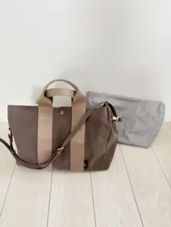VIOLAd'ORO ヴィオラドーロショルダーバッグ ベージュメッシュGINO