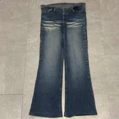 90's フレア ブーツカット デニム 7 y2k 平成ギャル アメカジ 美脚