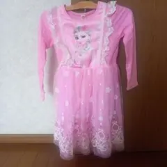 エルサ プリンセス ドレス 140cm ピンク