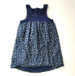 babyGap ネイビー 花柄 ノースリーブワンピース 4歳用