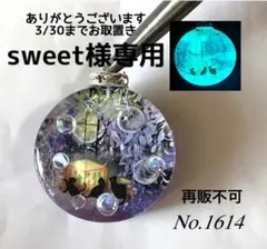 sweet様専用/月夜の藤の花と窓辺の子猫達　蓄光　オルゴナイトネックレス