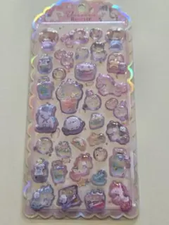 ユニコーン　プチドロップシール ぷっくりシール　立体シール