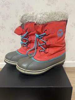 SOREL 子ども用スノーブーツ ピンク/グレー 22cm