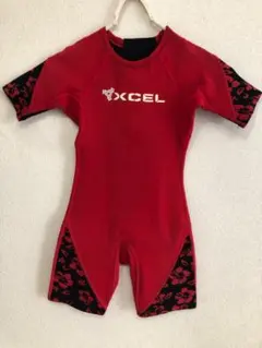 子供用XCEL ウェットスーツ スプリング レッド ブラックのサムネイル