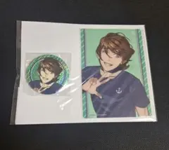 (D75)うたの☆プリンスさまっ♪　寿嶺二　ホロ缶バッジ&クリアカードセット