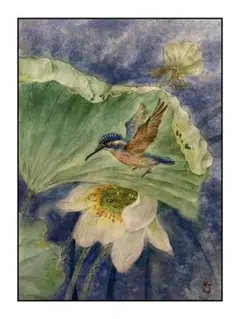 上鈴木正一 油彩画 A3『爽やかな空の下で』新作原画 超オススメの秀作です!! 上鈴木正一 油彩画 B5サイズ『 優しい光 』新作原画 オススメの作品