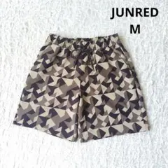【ジュンレッド】JUNRED 幾何学模様 ショートパンツ　ハーフパンツ　総柄　Мのサムネイル