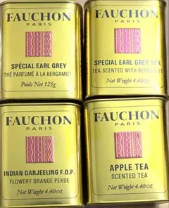 フォション　紅茶　4缶セット アールグレイ×2 アップル　ダージリン