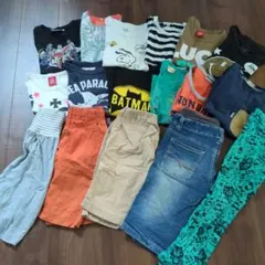 120まとめ売 男子 夏服 Tシャツ短パン半袖男児