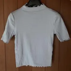 FOREVER 21 ライトブルー リブカットソー 半袖のサムネイル