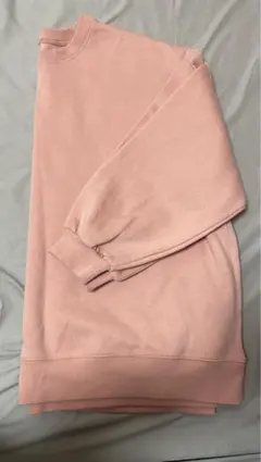 ピンク 長袖 スウェット トレーナー