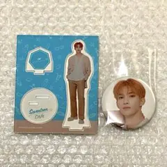 ドギョム　アクスタ　缶バッジ　セブチカフェ　BV