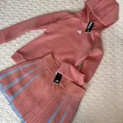 新品定価33000円　アディダスゴルフ　ダンボールニットパーカー&スカート