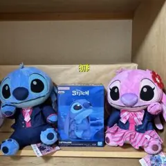 ディズニー スティッチ エンジェル ぬいぐるみ &フィギアセット - メルカリ