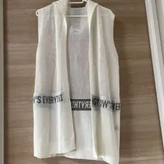 スコットクラブ　メッシュ フード付きニットベスト