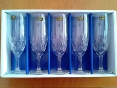 【新品未使用】HOYA クリスタル　ワイングラス（5個セット）