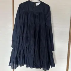 極美品✨マーレット 24SS ソリマン ティアードボリュームワンピース ブラック 極美品✨マーレット 24SS ソリマン ティアードボリュームワンピース