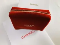 シャネル　ノベルティ　ベロアポーチ