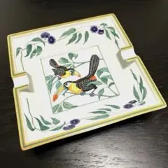 HERMES　トゥカン　灰皿　置物 Vintage Hermes Paris Mini Ashtray Change Tray Toucans Porcelain w