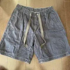 ネイビーショートパンツ ウエストゴム ドローストリング