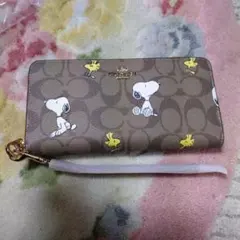 COACH スヌーピー 長財布新品未使用品なかなか無いです。お見逃し無くです。