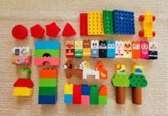 【値下げ中】アンパンマンはじめてのブロックワゴン(ワゴンなし)　正規品