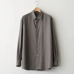 【AURALEE】スーパーライトウールシャツ サイズ3 TOP BROWN