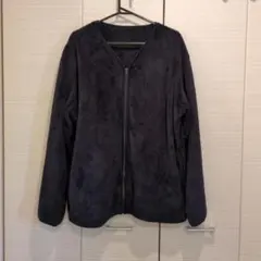 UNIQLO　ネイビー　フリースジップアップ