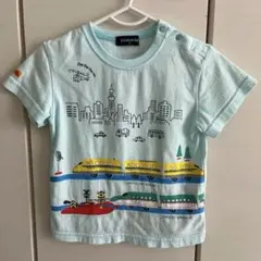 kladskap プラレール Tシャツ 90ドクターイエロー はやぶさ 踏切のサムネイル